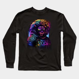 Lion Colorful Long Sleeve T-Shirt